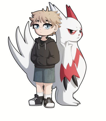 Coworker + Pokemon Chibi Art Coworker + Pokemon Chibi Art